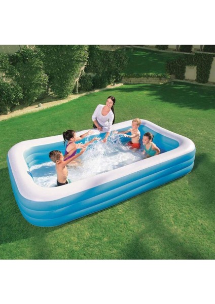 3 Halka Dikdörtgen Aile Havuzu 3.05 M X 1.83 M X 56 Cm.