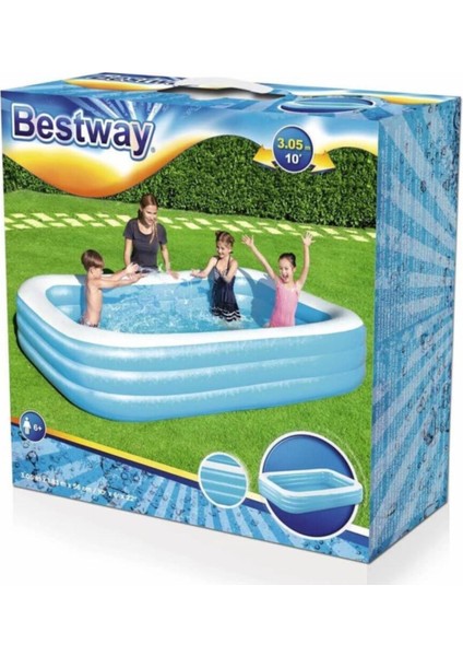 3 Halka Dikdörtgen Aile Havuzu 3.05 M X 1.83 M X 56 Cm. indirimleri