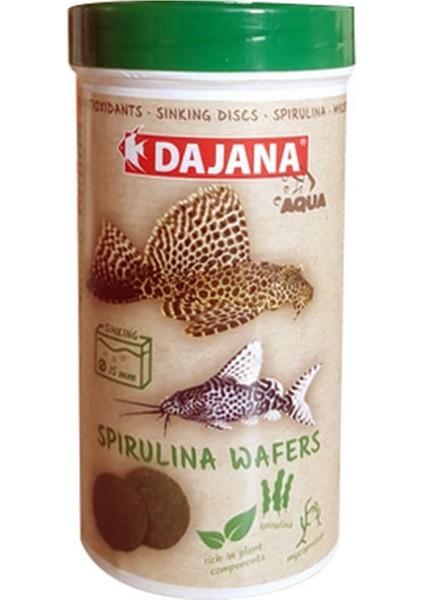 Spirulina Wafers Yem 250 ml 100 gr Glstd