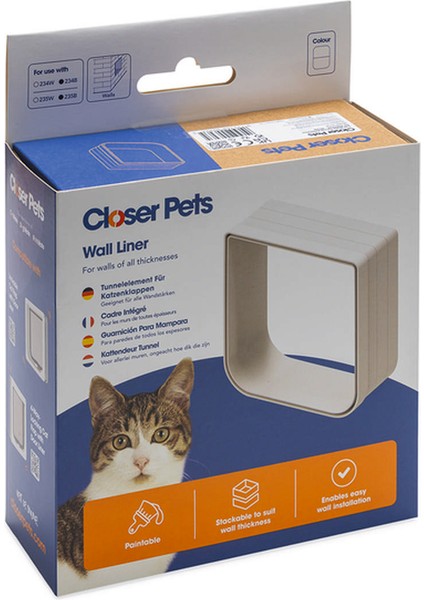 Catmate 410507 ve 410611 Kedi Kapısı, Genişletme Tüneli 17X16X6,5CM Glstd