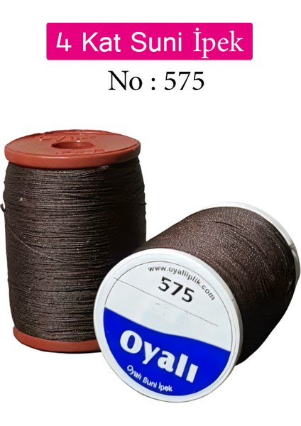 4 Kat Suni İpek İplik Iğne Oyası Boncuk İpi Tığ Oyası NO:575