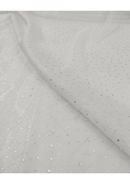 Ince Yumuşak Tül Beyaz Lame Simlien: 140 cm modelleri
