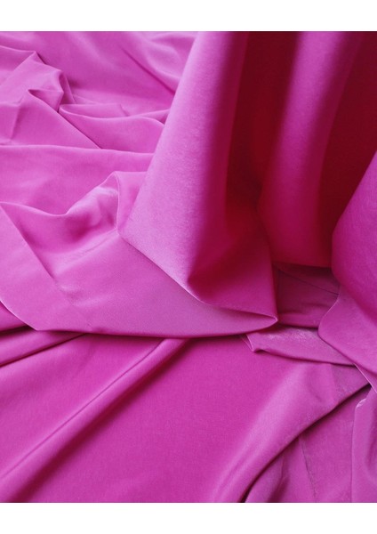 Ince Krep Pembe Renkte (En 145 cm x Boy 175 Cm)