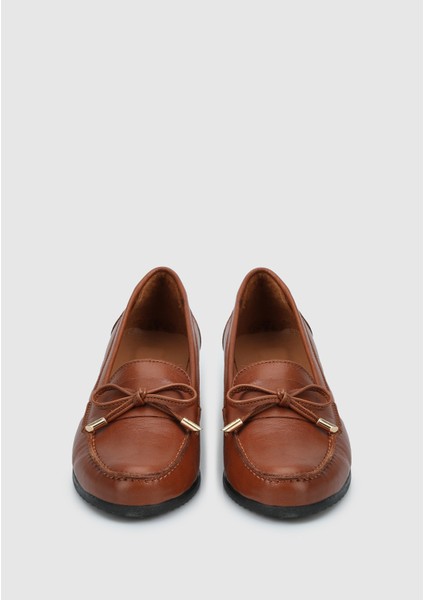 Taba Deri Kadın Ayakkabı modelleri