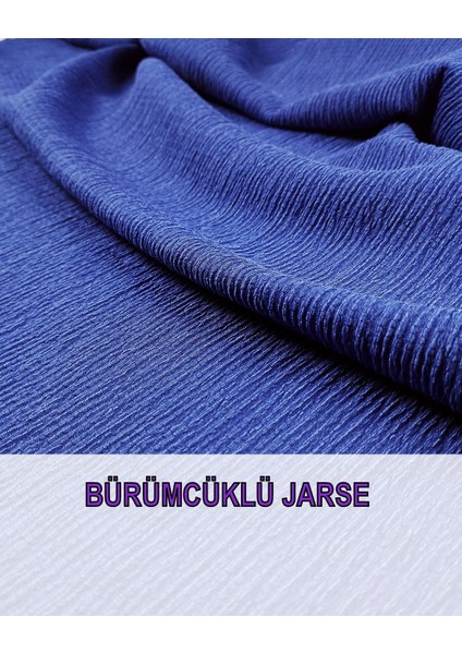 Bürümcüklü Jarse Saks Mavisi Renkte En: 150