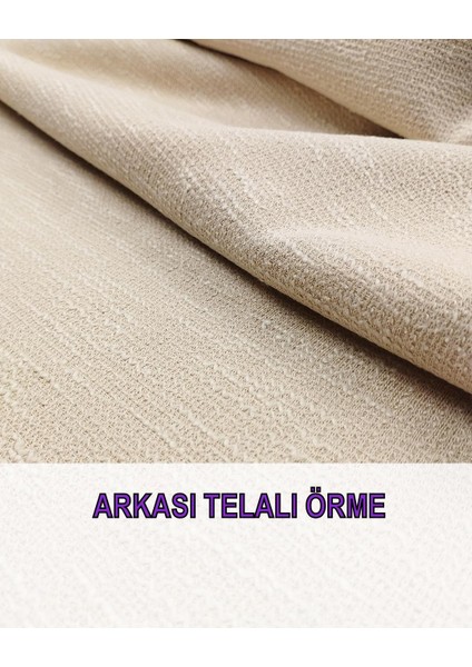 Telalı Örme Bej Kahve Arası Renkte En: 150