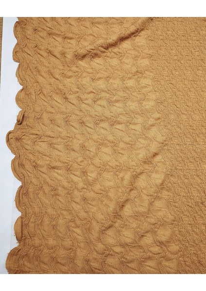 Hardal Renkte Örgü Desenli Jarse (En 150 cm x Boy 160CM) fırsatları