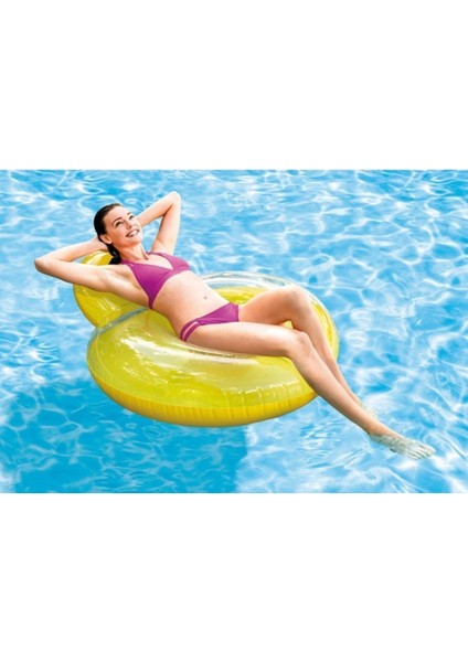 Şişme Yastıklı Koltuk Simit - Deniz Koltuğu - Şişme Koltuk Simit - Şişme Yastıklı Lounge 137X122 cm