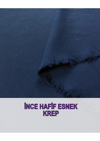 Lacivert Renkte Krep (En 140 cm x Boy 210 Cm)