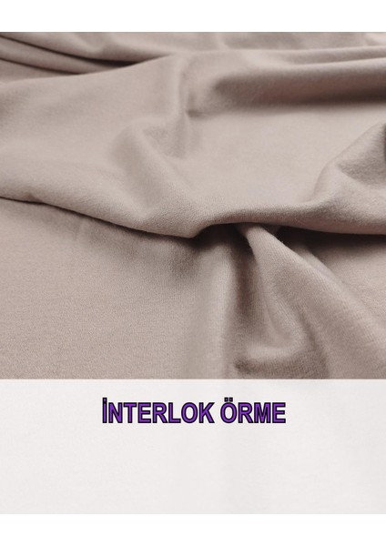 Jakarlı Interlok Örme Küllü Pembe Renkte En: 150