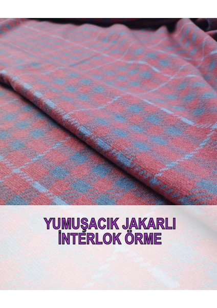 Interlok Örme Pembe Gri Mavi Renklerdeen: 155 cm