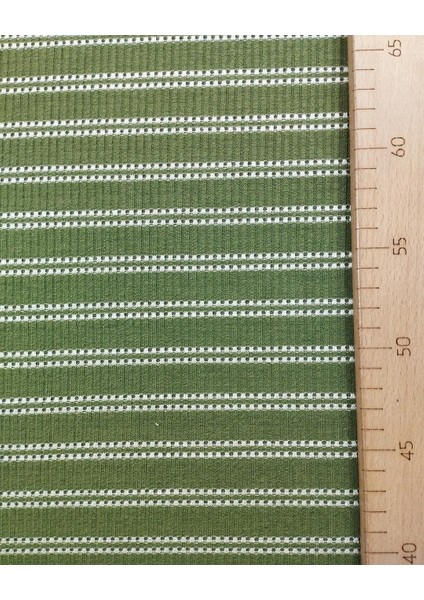 Ince Viskon Sentetik Karışık Örme Yeşil Beyaz Renklerde (En 125 cm x Boy 280 Cm)