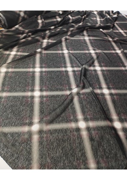 Bordo Ekru Antrasit Jarse Tül (En 140 cm x Boy 160 Cm)
