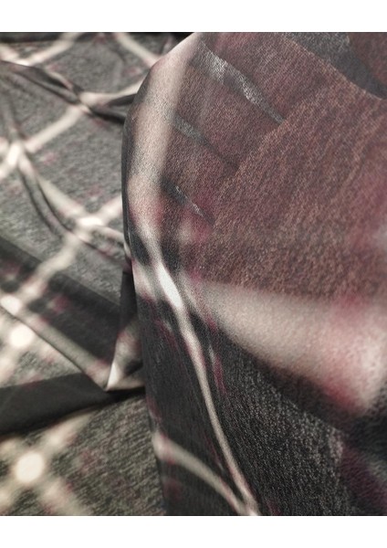 Antrasit Bordo Renkli Jarse Tül File (En 140 cm x Boy 185 Cm) fiyatları