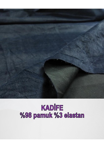 %98 Pamuk %3 Elastan Kadife En: 130 cm