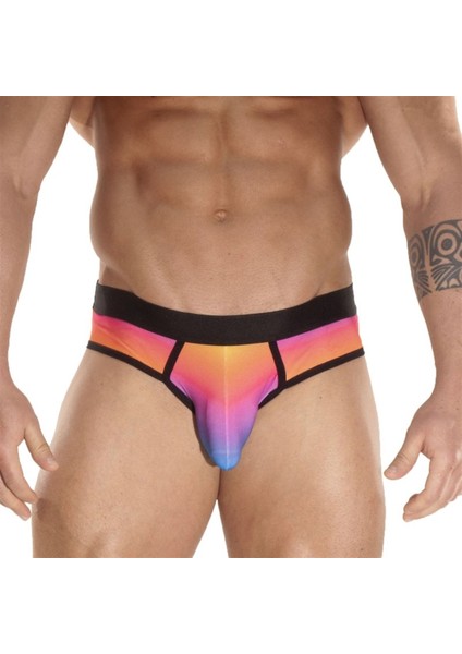 Gökkuşağı Desenli Erkek Çamaşır