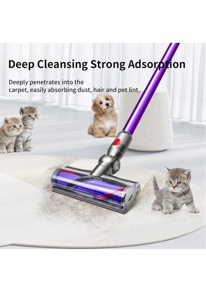 Dyson V10 Absolute V10 Animal V10 Total Clean+ Kablosuz Elektrikli Süpürge Yedek Parçası Için Silindir Fırça 969569-01 (Yurt Dışından)
