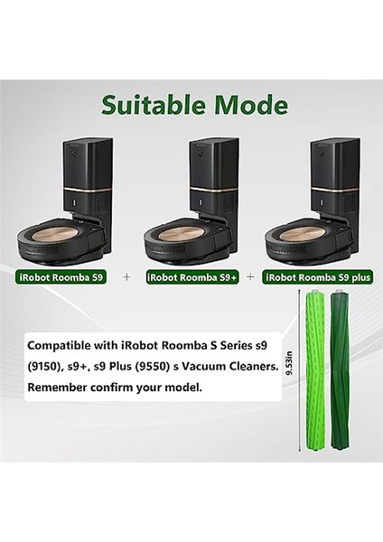 S9 Yedek Parçaları Irobot Roomba S9+ (9550) S9 (9150) Robot Süpürge Aksesuarları Silindir Fırça (Yurt Dışından)