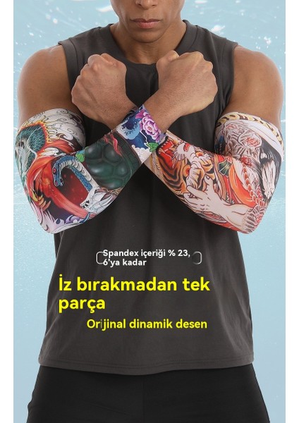 Yeni Anti-Uv Dövme Deseni Açık Soğuk Buzipek Kollar (Yurt Dışından) indirimleri
