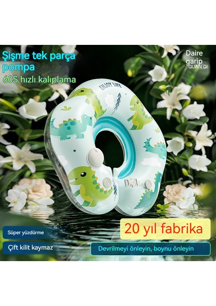 Şişme Bebek Yaka Halkası Çift Katmanlı Pvc Koltuk Altı Halkası Bebek Kalınlaştırılmış Yüzme Halkası (Yurt Dışından) fiyatları