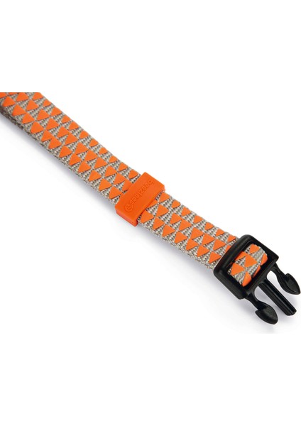 Köpek Boyun Tasması, Açık Gri Turuncu, 26-40cm