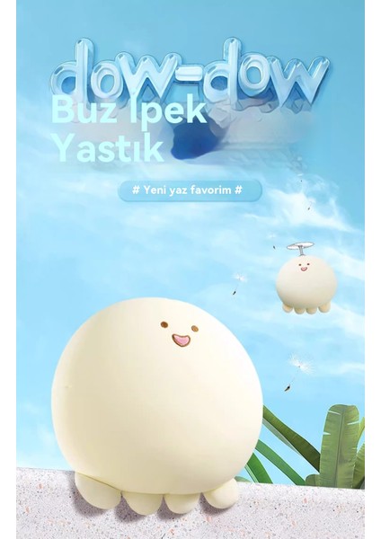 Ahtapot Buz Ipek Yastık Uyku Soğuk Bebek Bebek Dekompresyon Iyileştirici Peluş Oyuncak (Yurt Dışından)