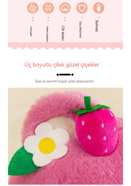 Pembe Çilek Ayı Peluş Bebek Sevimli Yastık Yastık Oyuncak (Yurt Dışından) modelleri