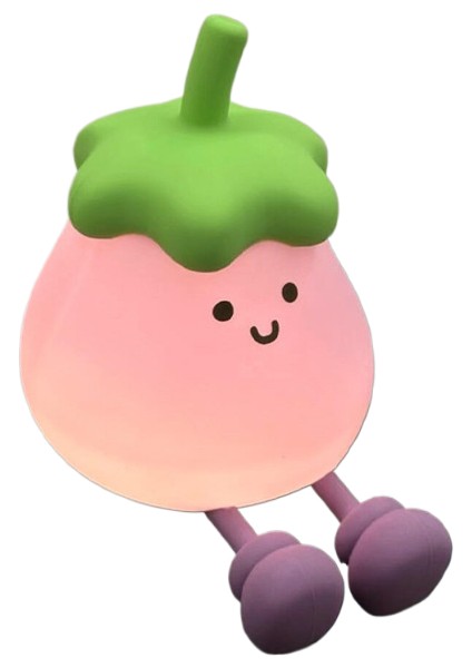 Küçük Patlıcan Gece Lambası, Başucu Atmosferi Için Silikon Gece Lambası (Yurt Dışından)