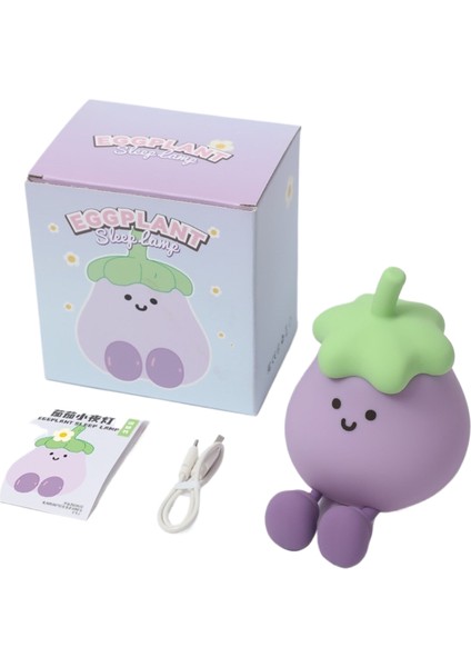 Küçük Patlıcan Gece Lambası, Başucu Atmosferi Için Silikon Gece Lambası (Yurt Dışından) fiyatları