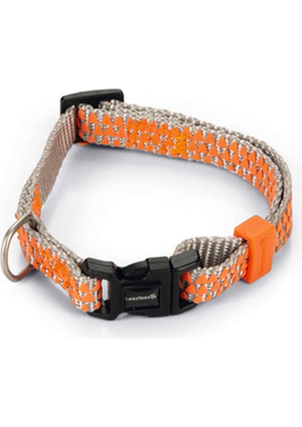 Köpek Boyun Tasması, Açık Gri Turuncu, 20-30cm