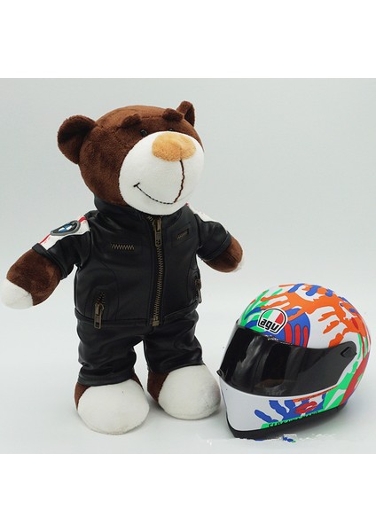 Motosiklet Motosiklet Kuyruk Kutusu Bebek Bebek Ayı Kask Modeli Oyuncak (Yurt Dışından)