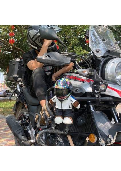 Motosiklet Motosiklet Kuyruk Kutusu Bebek Bebek Ayı Kask Modeli Oyuncak (Yurt Dışından)