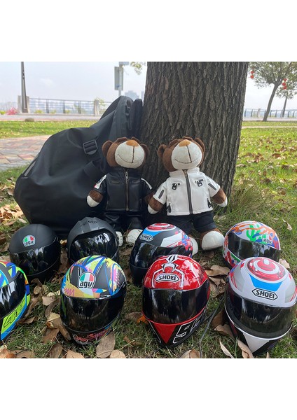 Motosiklet Motosiklet Kuyruk Kutusu Bebek Bebek Ayı Kask Modeli Oyuncak (Yurt Dışından)