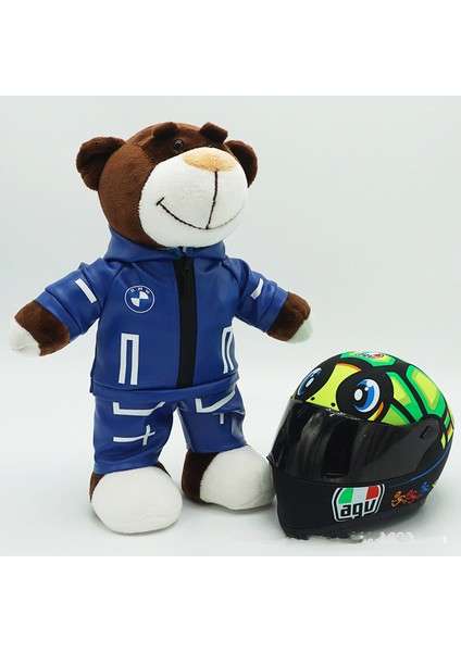 Motosiklet Motosiklet Kuyruk Kutusu Bebek Bebek Ayı Kask Modeli Oyuncak (Yurt Dışından)