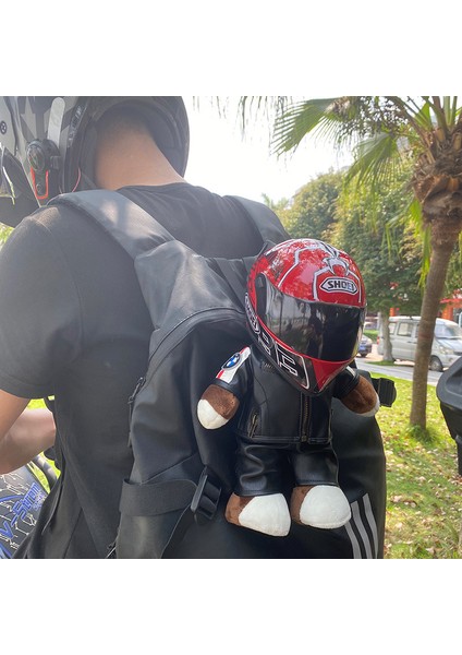 Motosiklet Motosiklet Kuyruk Kutusu Bebek Bebek Ayı Kask Modeli Oyuncak (Yurt Dışından)