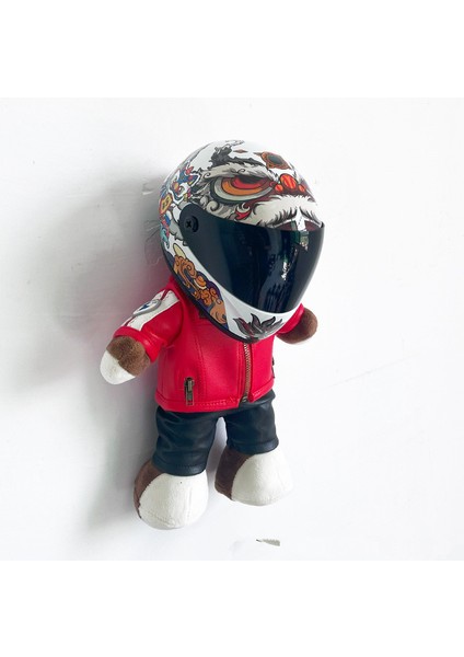 Motosiklet Motosiklet Kuyruk Kutusu Bebek Bebek Ayı Kask Modeli Oyuncak (Yurt Dışından)