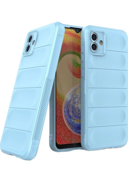 Samsung Galaxy A05 Kılıf Optimum Silikon - Sky Blue Glstd
