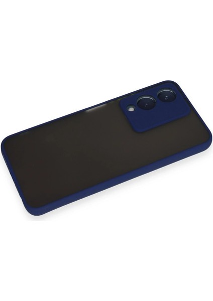 Vivo Y17S Kılıf Montreal Silikon Kapak - Lacivert Glstd