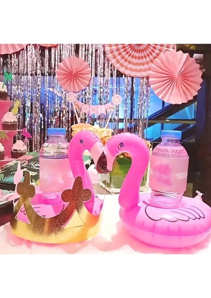 2 Adet Pembe Flamingo Bardak Simidi Içecek Tutacağı fiyatları