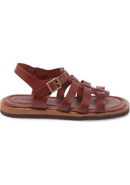 Kahve Deri Kadın Sandalet - K24Y1SN67127-A24