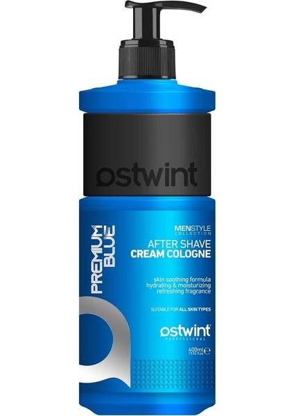 Tıraş Sonrası Krem Kolonya Balsam Premium Blue 400 ml
