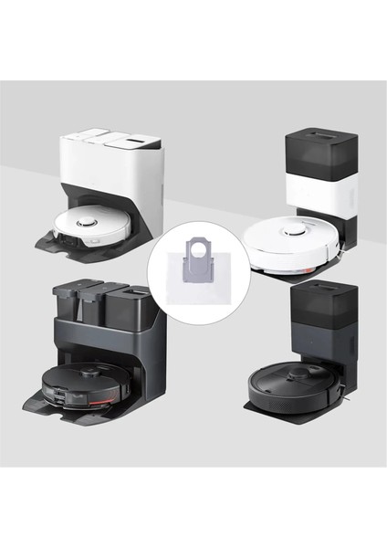 Roborock S8+ / S8 Pro Ultra / S7 Maxv Ultra / S7 Pro Ultra / Q7+ / Q7 Max+ / Q5+ Vakumlu Otomatik Boşaltma Yerleştirme Istasyonu Için Toz Torbası (Yurt Dışından)