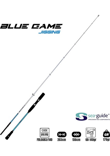 Bluegame Jigging 203CM 60-140GR Jig Olta Kamışı