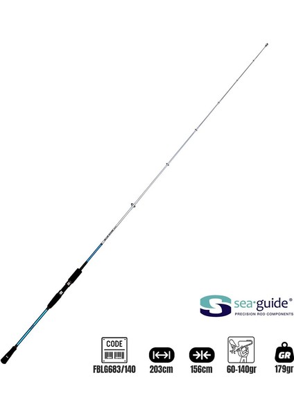 Bluegame Jigging 203CM 60-140GR Jig Olta Kamışı