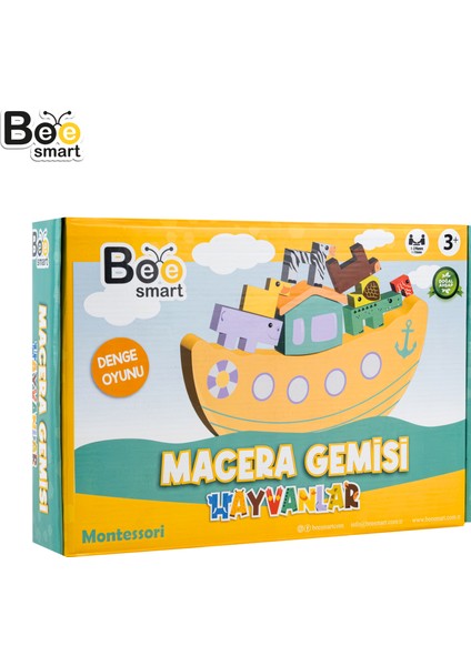 Macera Gemisi: Hayvanlar Denge Oyunu Montessori Eğlenceli Oyun
