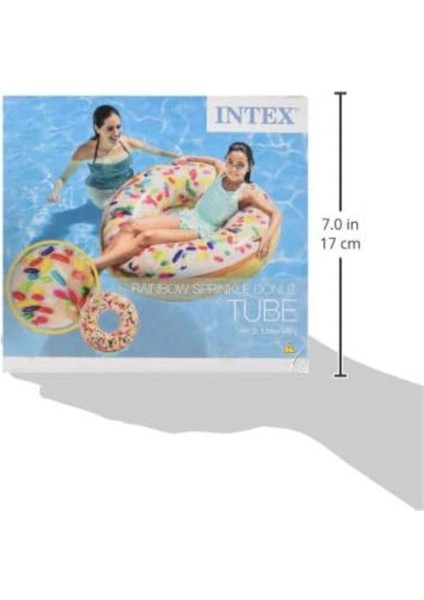 Raınbow Sprınkle Donut Gökkuşağı Serpintili Donut Simit 114 Cm (45'') indirimleri