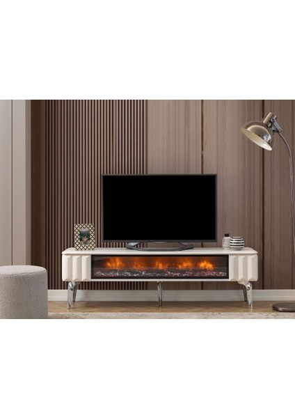 Lndhome Dubai Şömineli Tv Ünitesi