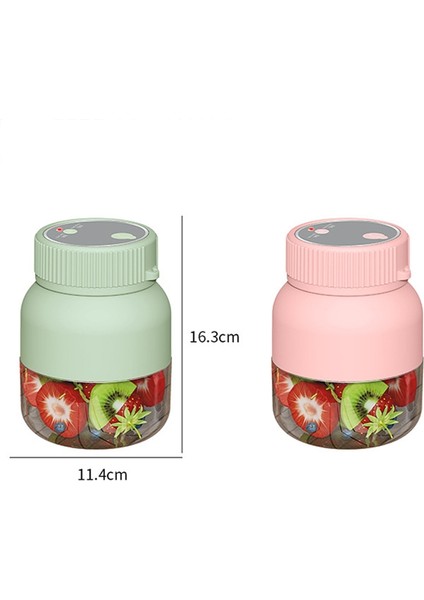 800 ml Çok Fonksiyonlu Kablosuz Taşınabilir Meyve Sıkacağı Büyük Kapasiteli Dış Mekan Meyve Sıkacağı (Pembe) (Yurt Dışından)