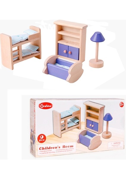 Onshine Rol Yapma Sahnesi Dıy Rol Yapma Oyunu Ahşap Mobilya Aksesuarları, Stil: Çocuk Odası (Yurt Dışından)