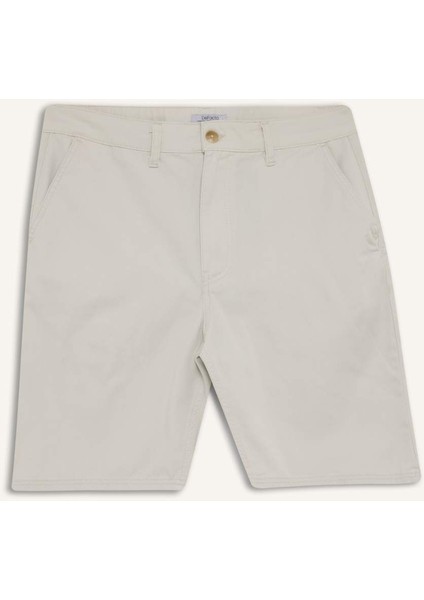 %100 Pamuk Regular Fit Bermuda Şort E1231AX25SM